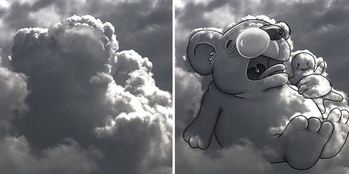 Artista transforma nuvens em personagens encantadores e mostra que o céu pode ser mais divertido do que parece (22 fotos) 10
