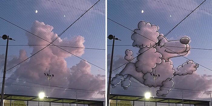 Artista transforma nuvens em personagens encantadores e mostra que o céu pode ser mais divertido do que parece (22 fotos) 17