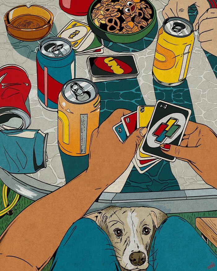 As ilustrações absurdamente encantadoras de María Jesús Contreras: humor, cor e um toque de nostalgia (30 fotos) 29