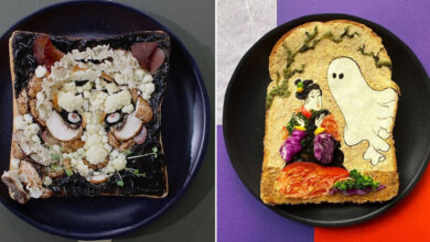 As torradas artísticas de Manami Sasaki: Quando comida vira pura poesia visual (35 fotos) 35