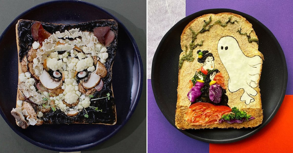 As torradas artísticas de Manami Sasaki: Quando comida vira pura poesia visual (35 fotos)