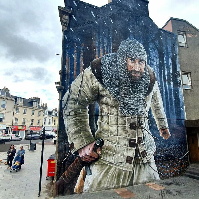 Bobby RogueOne: O artista de rua que faz Glasgow sorrir com seus murais surpreendentes (30 fotos) 7