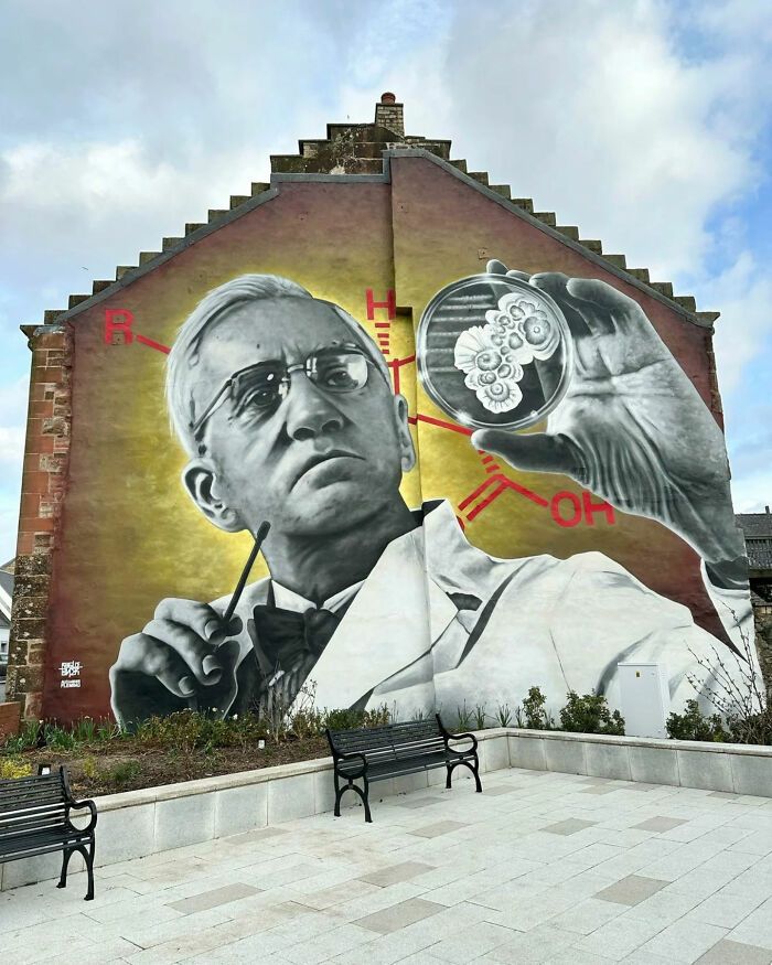 Bobby RogueOne: O artista de rua que faz Glasgow sorrir com seus murais surpreendentes (30 fotos) 22