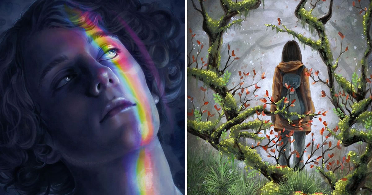Katrina Young: A artista que transforma emoções em ilustrações surpreendentes (26 fotos)