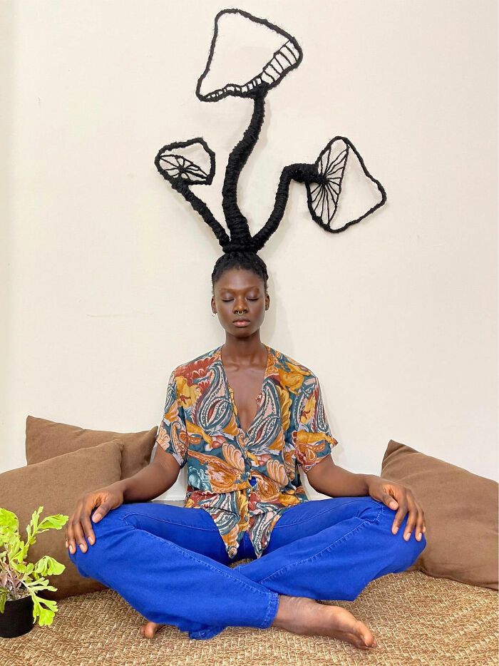 Laetitia Ky e a arte incrível de esculpir com o próprio cabelo (34 fotos) 7