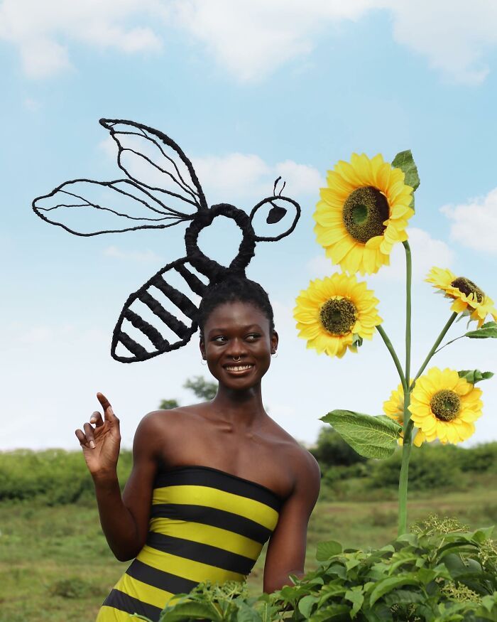 Laetitia Ky e a arte incrível de esculpir com o próprio cabelo (34 fotos) 18