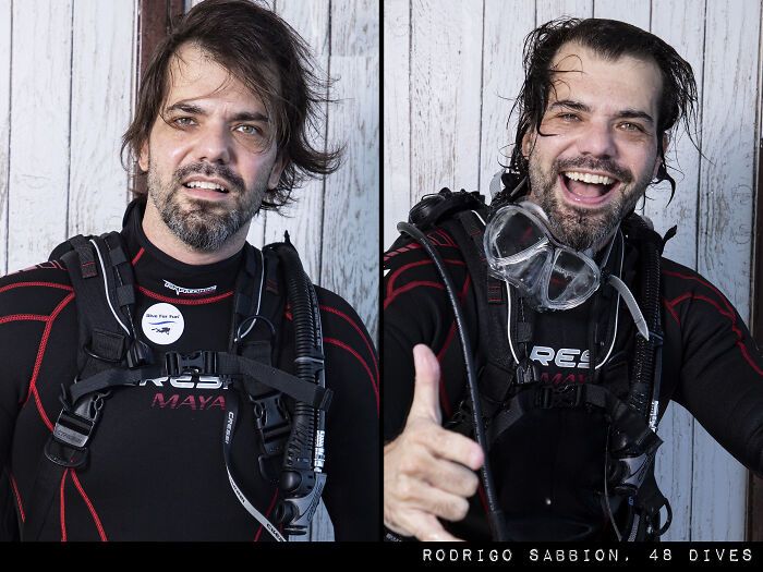 Mergulhos e emoções: Projeto fotográfico de Marcos Alberti mostra o antes e depois de ir para o fundo do mar (30 fotos) 16