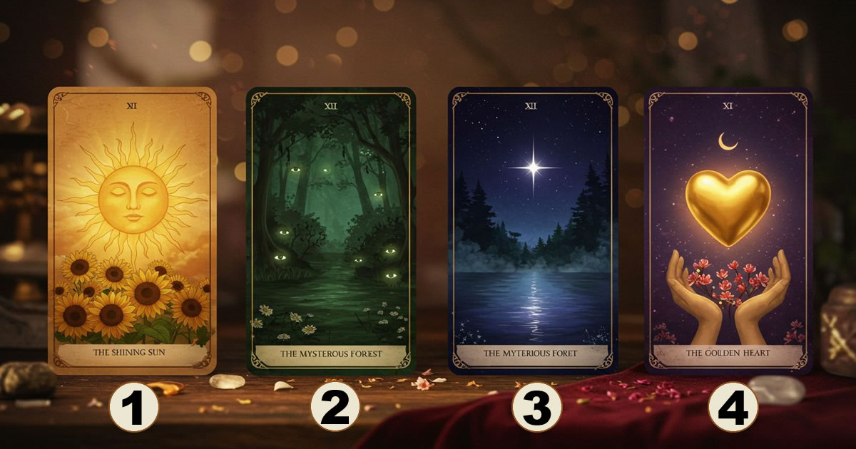 Escolha uma das 4 cartas e descubra algo sobre você que nem imaginava 1