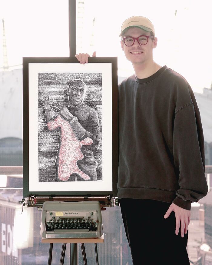 James Cook: O artista britânico que transforma máquinas de escrever em obras de arte surpreendentes (30 fotos) 21