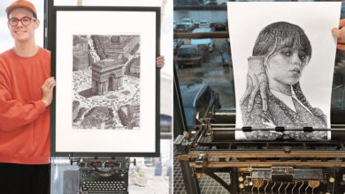 James Cook: O artista britânico que transforma máquinas de escrever em obras de arte surpreendentes (30 fotos) 52