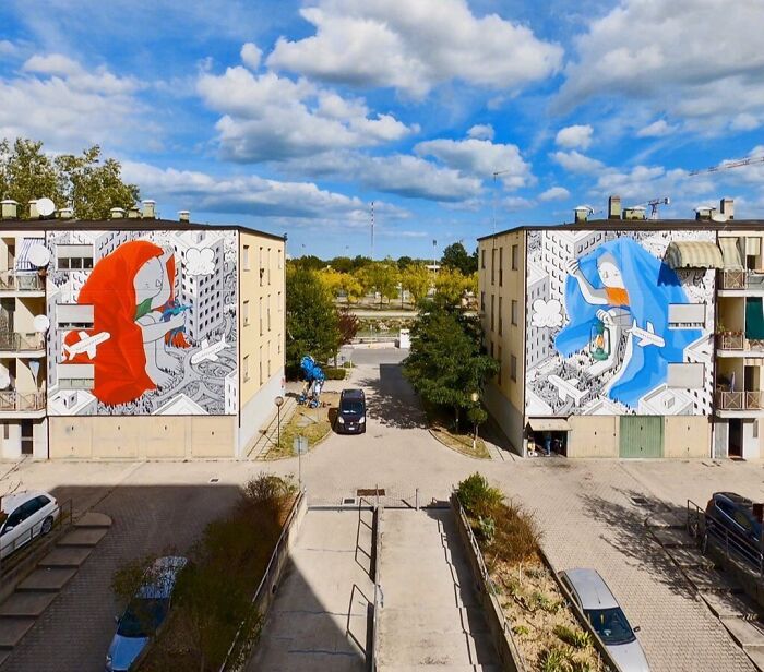 Millo: O artista de rua italiano que transforma prédios em sonhos poéticos (32 fotos) 2