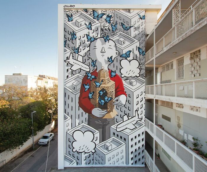 Millo: O artista de rua italiano que transforma prédios em sonhos poéticos (32 fotos) 9
