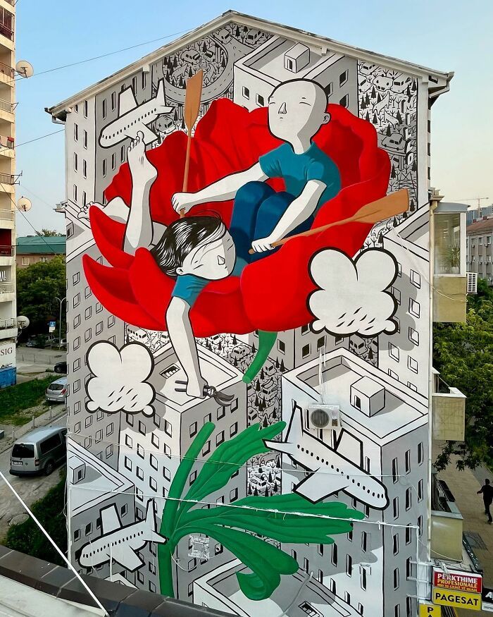 Millo: O artista de rua italiano que transforma prédios em sonhos poéticos (32 fotos) 11