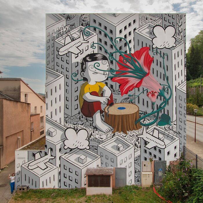Millo: O artista de rua italiano que transforma prédios em sonhos poéticos (32 fotos) 16