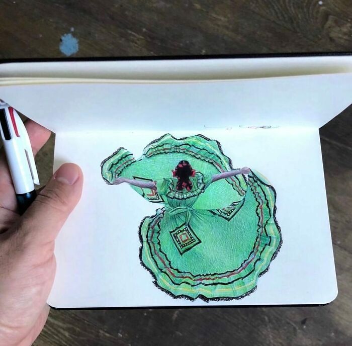 Os cadernos de Nicolas V. Sanchez: Arte realista que cabe na palma da mão (30 fotos) 15