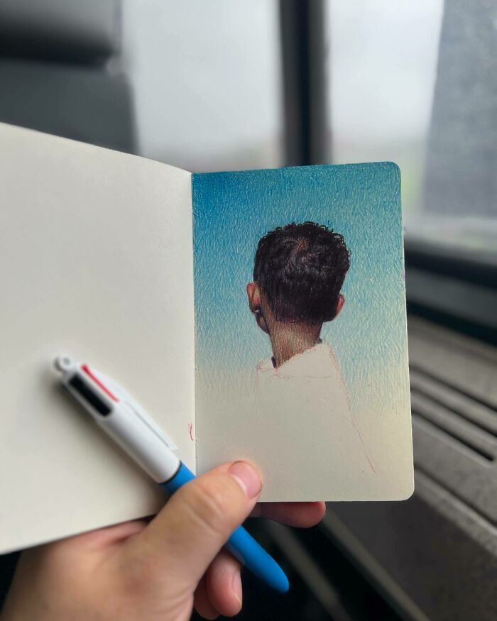 Os cadernos de Nicolas V. Sanchez: Arte realista que cabe na palma da mão (30 fotos) 20