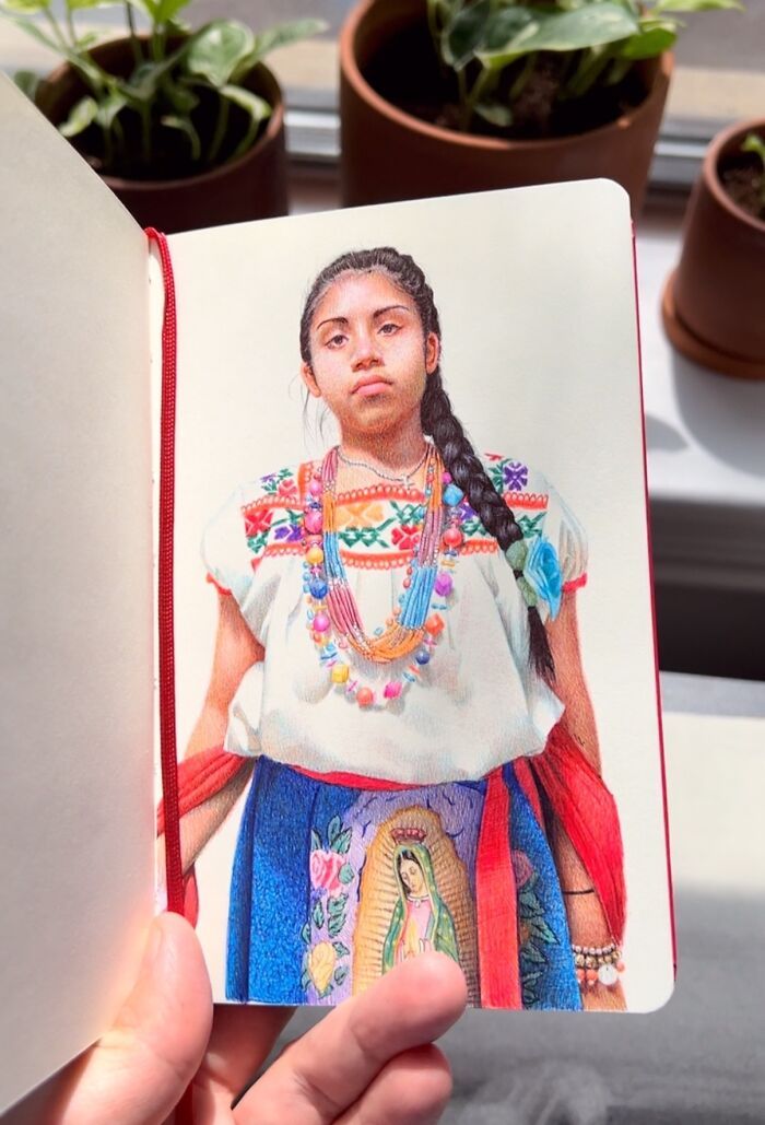 Os cadernos de Nicolas V. Sanchez: Arte realista que cabe na palma da mão (30 fotos) 28