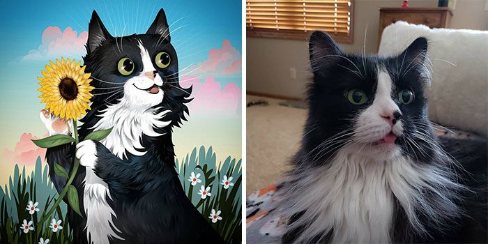 Retratos com personalidade: A arte de captar a alma dos pets nas ilustrações de Chris Beetow (28 fotos) 3