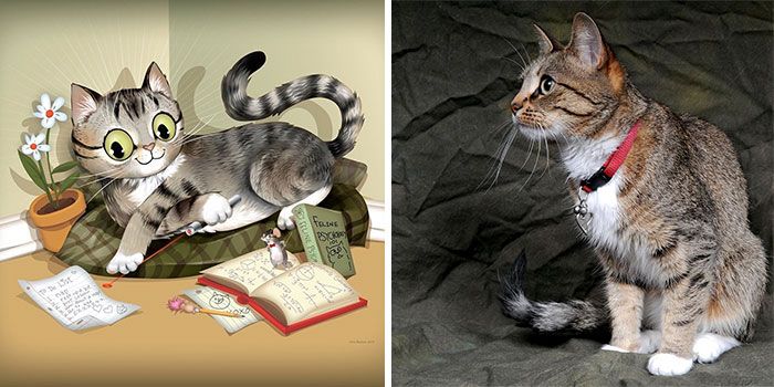 Retratos com personalidade: A arte de captar a alma dos pets nas ilustrações de Chris Beetow (28 fotos) 6
