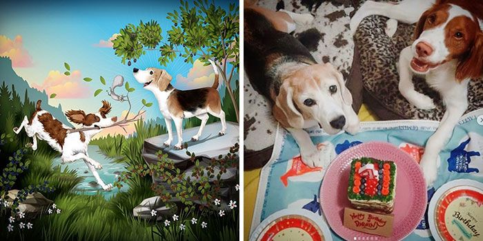 Retratos com personalidade: A arte de captar a alma dos pets nas ilustrações de Chris Beetow (28 fotos) 8