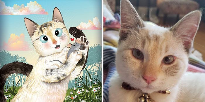 Retratos com personalidade: A arte de captar a alma dos pets nas ilustrações de Chris Beetow (28 fotos) 13