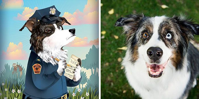 Retratos com personalidade: A arte de captar a alma dos pets nas ilustrações de Chris Beetow (28 fotos) 15