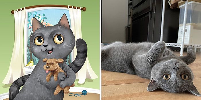 Retratos com personalidade: A arte de captar a alma dos pets nas ilustrações de Chris Beetow (28 fotos) 18