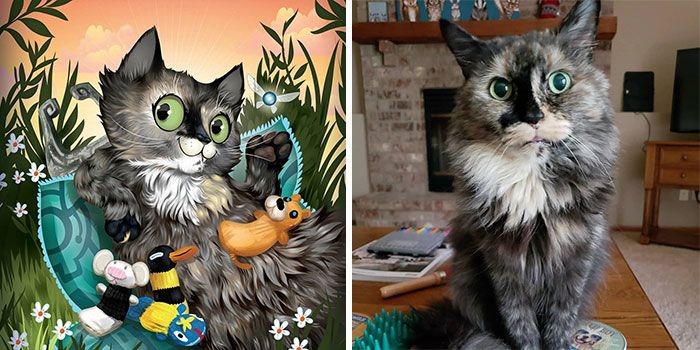 Retratos com personalidade: A arte de captar a alma dos pets nas ilustrações de Chris Beetow (28 fotos) 21