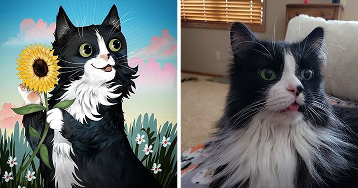 Retratos com personalidade: A arte de captar a alma dos pets nas ilustrações de Chris Beetow (28 fotos)