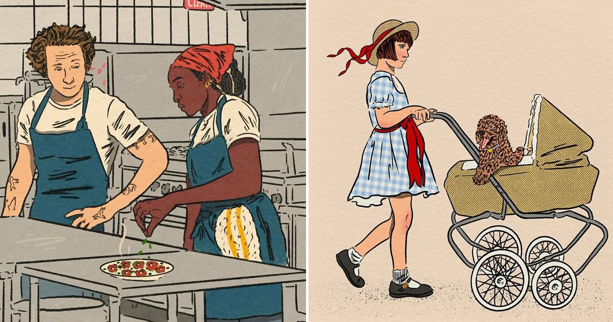 A arte suave de Tatyana Alanis: Ilustrações que parecem sussurros de um conto de fadas (38 fotos)