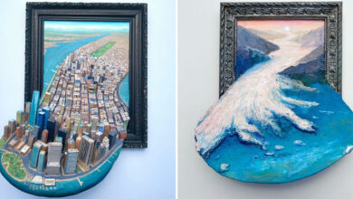 Barry Hazard: O artista que transforma paisagens em pequenas obras gigantes (22 fotos) 44