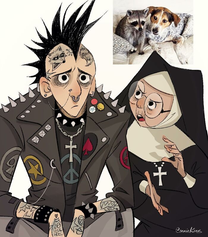 Connie Kang: A ilustradora que transforma animais em gente que a gente juraria conhecer (17 fotos) 1