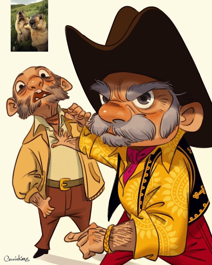 Connie Kang: A ilustradora que transforma animais em gente que a gente juraria conhecer (17 fotos) 9