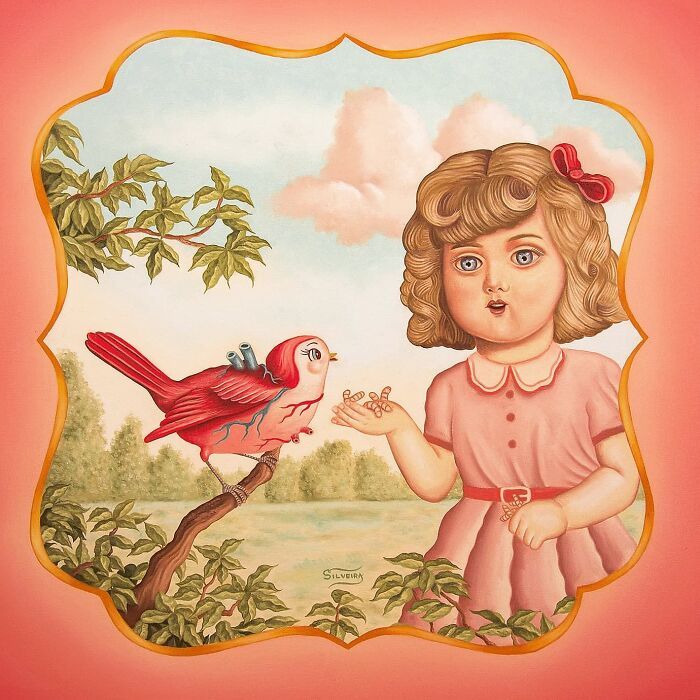 Rafael Silveira: O surrealismo brasileiro que mistura sonho, emoção e pop art (32 fotos) 21