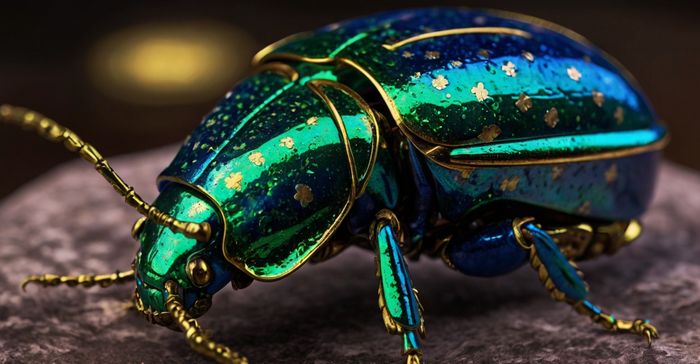 Besouro-jóia (Chrysochroa fulgidissima)