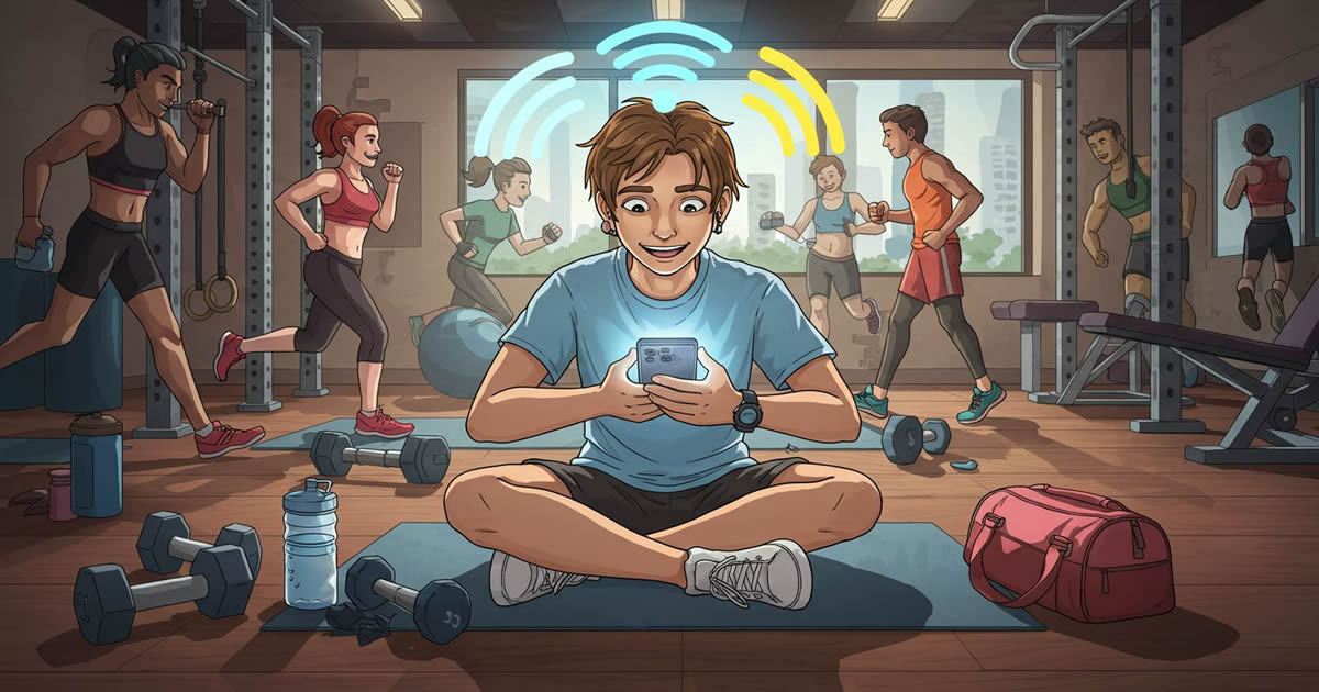 42 sinais de que você só está na academia pelo Wi-Fi (E tá tudo bem)
