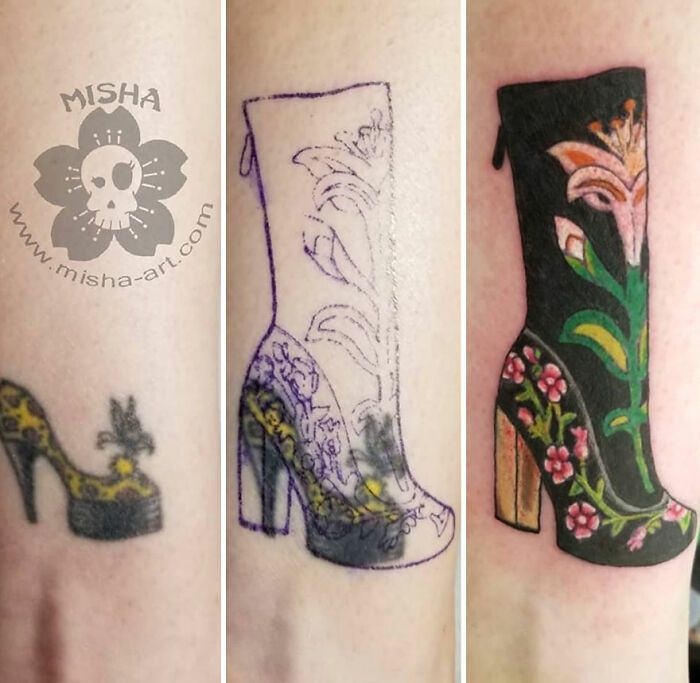 A tatuadora que transforma arrependimentos em arte e cicatrizes em confiança (40 fotos) 1