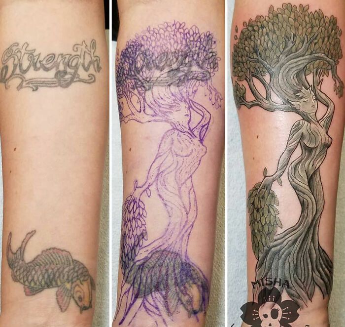 A tatuadora que transforma arrependimentos em arte e cicatrizes em confiança (40 fotos) 8
