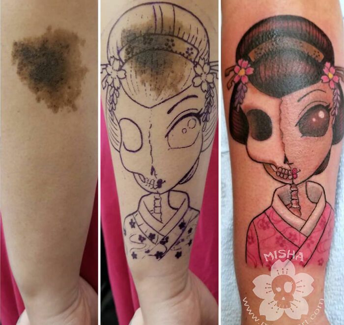 A tatuadora que transforma arrependimentos em arte e cicatrizes em confiança (40 fotos) 9