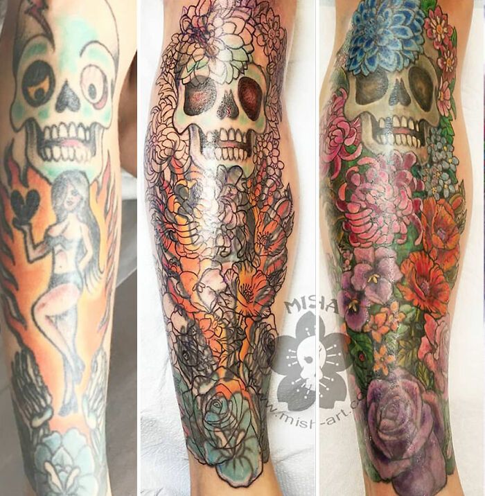 A tatuadora que transforma arrependimentos em arte e cicatrizes em confiança (40 fotos) 14