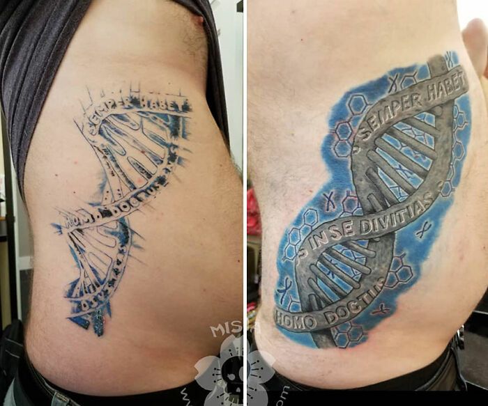 A tatuadora que transforma arrependimentos em arte e cicatrizes em confiança (40 fotos) 17