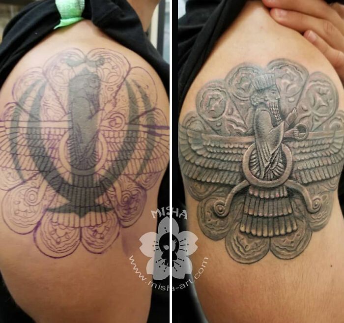 A tatuadora que transforma arrependimentos em arte e cicatrizes em confiança (40 fotos) 18