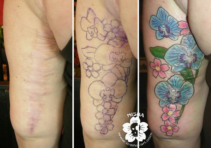 A tatuadora que transforma arrependimentos em arte e cicatrizes em confiança (40 fotos) 22