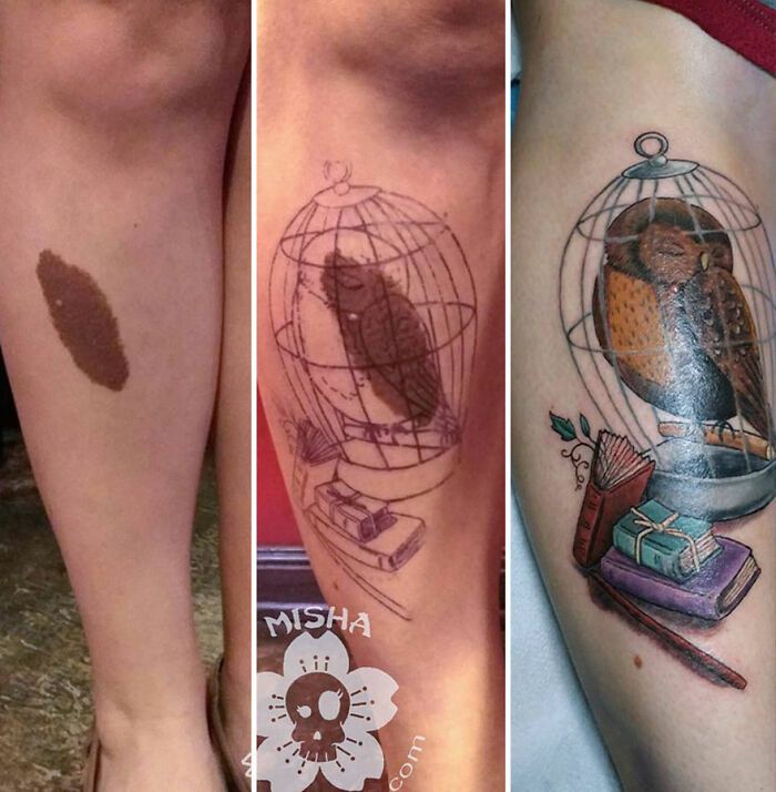 A tatuadora que transforma arrependimentos em arte e cicatrizes em confiança (40 fotos) 23