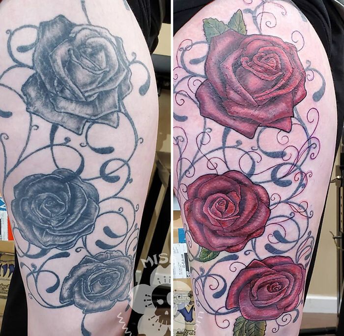 A tatuadora que transforma arrependimentos em arte e cicatrizes em confiança (40 fotos) 28