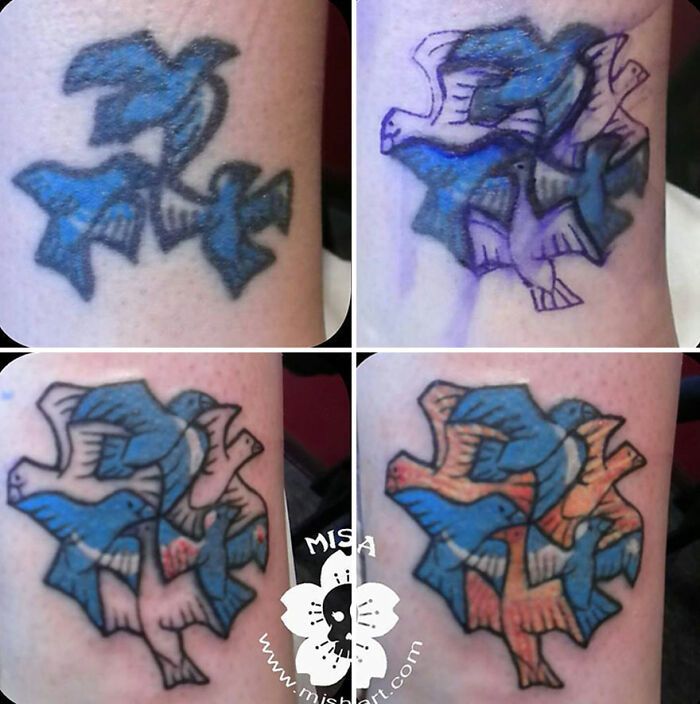 A tatuadora que transforma arrependimentos em arte e cicatrizes em confiança (40 fotos) 34