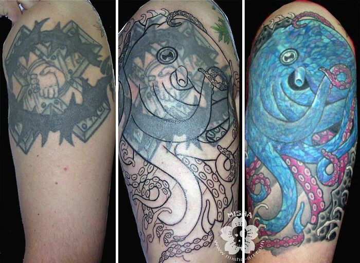 A tatuadora que transforma arrependimentos em arte e cicatrizes em confiança (40 fotos) 35