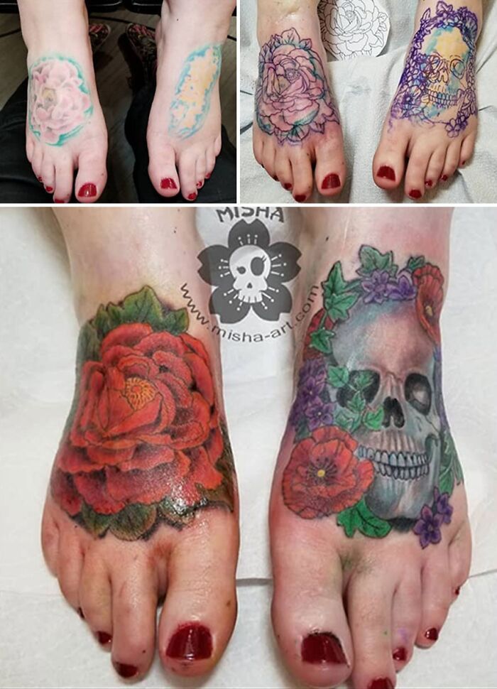 A tatuadora que transforma arrependimentos em arte e cicatrizes em confiança (40 fotos) 40