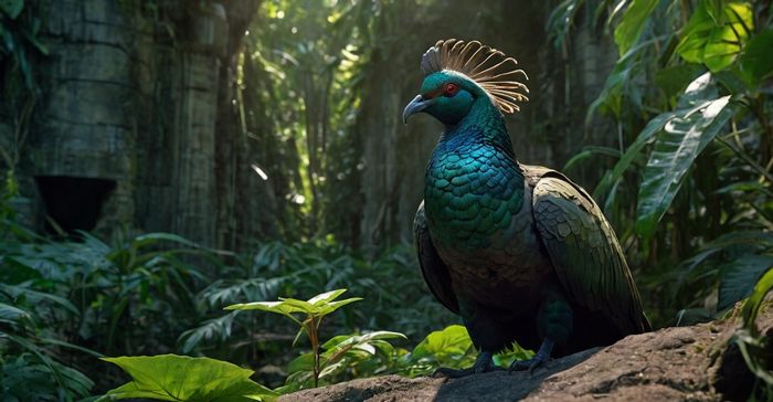 Pombo-Nicobar – O parente psicodélico do pombo-comum