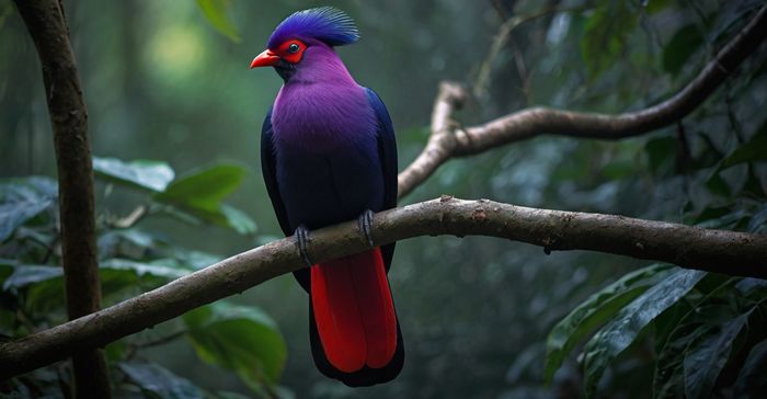 Turaco-Violeta – O roxo que não sai nem com água e sabão